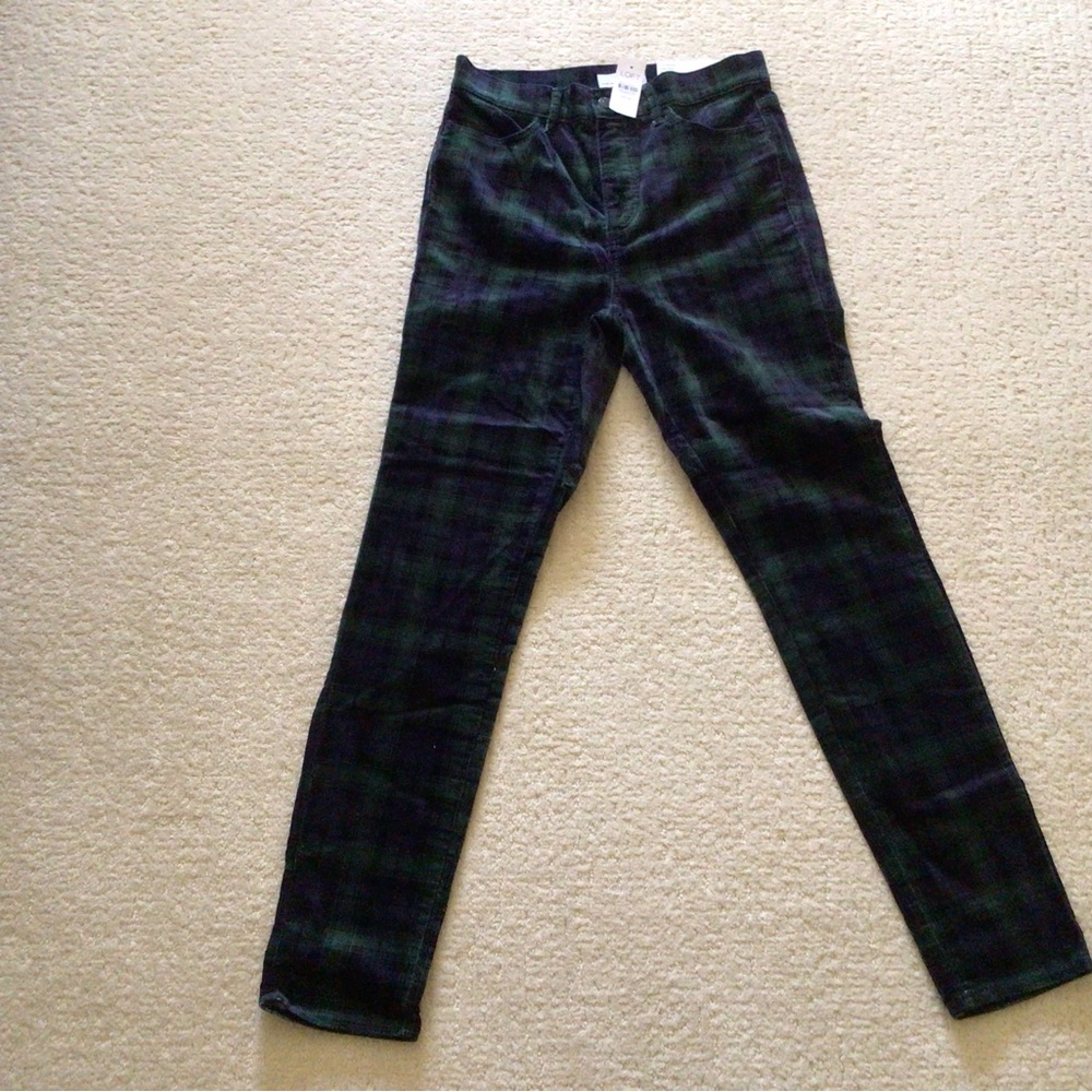 The Loft velveteen skinny jeans.